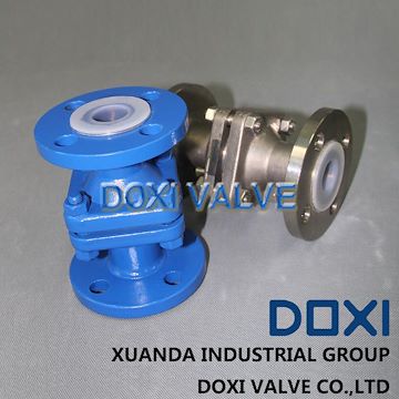 东信阀门（DOXI）衬PFA衬里球式止回阀H40专业厂家直销衬氟止回阀